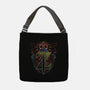 Neon Lineart Legendary Emblem-None-Adjustable Tote-Bag-Astrobot Invention