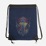 Neon Lineart Legendary Emblem-None-Drawstring-Bag-Astrobot Invention