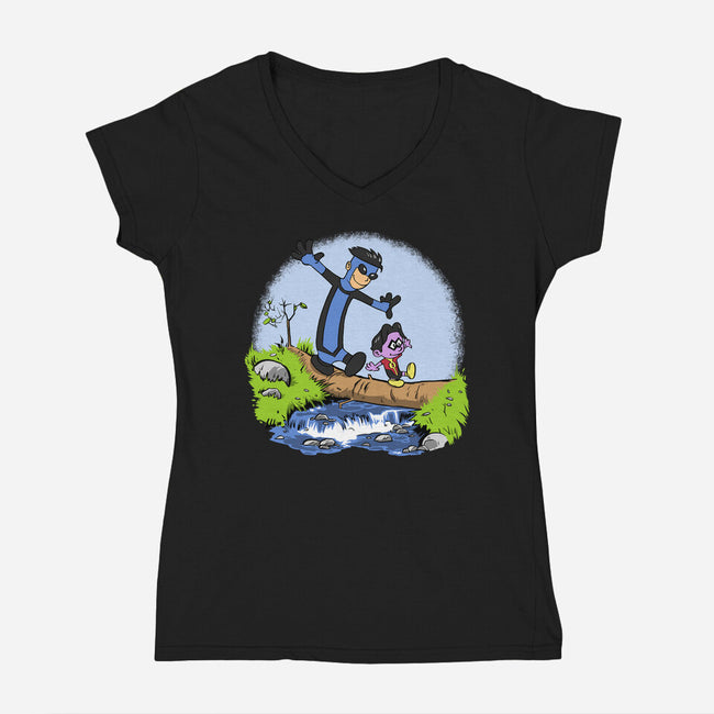 Villtrumite Bridge-Womens-V-Neck-Tee-joerawks