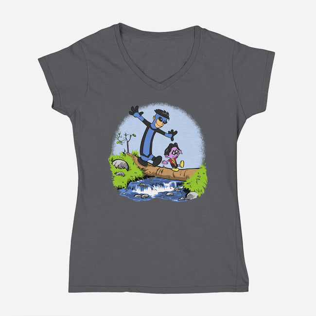 Villtrumite Bridge-Womens-V-Neck-Tee-joerawks