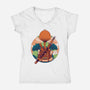 Autumn Swamp-Womens-V-Neck-Tee-Bruno Mota