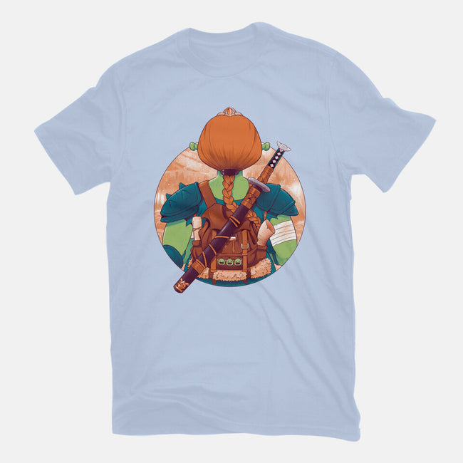 Autumn Swamp-Womens-Fitted-Tee-Bruno Mota