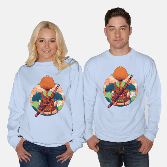 Autumn Swamp-Unisex-Crew Neck-Sweatshirt-Bruno Mota
