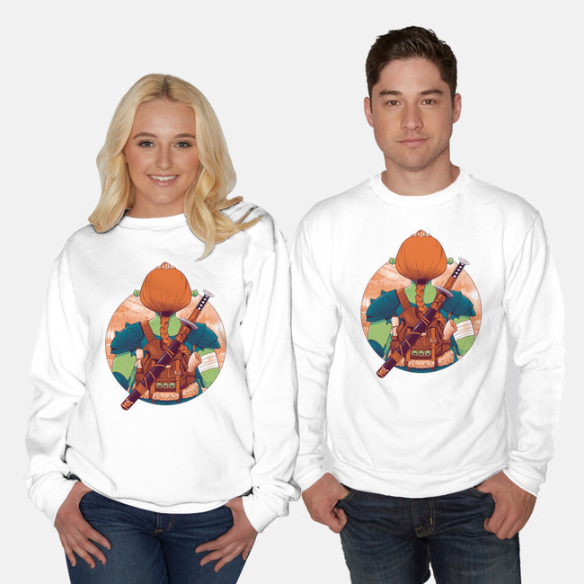 Autumn Swamp-Unisex-Crew Neck-Sweatshirt-Bruno Mota