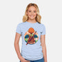 Autumn Swamp-Womens-Fitted-Tee-Bruno Mota