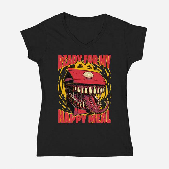 RPG Mimic Meal-Womens-V-Neck-Tee-Studio Mootant