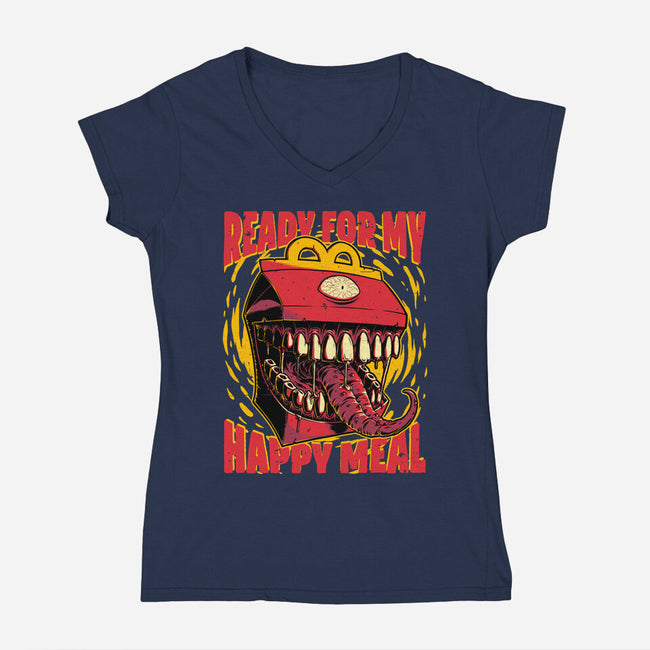 RPG Mimic Meal-Womens-V-Neck-Tee-Studio Mootant