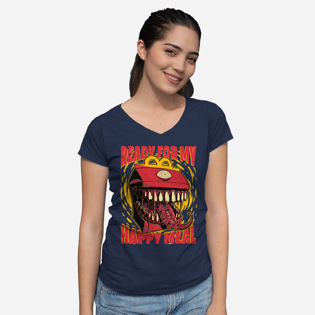 RPG Mimic Meal-Womens-V-Neck-Tee-Studio Mootant
