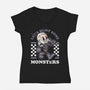 Game Mascot Wizard Hunter-Womens-V-Neck-Tee-Studio Mootant