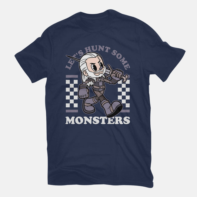 Game Mascot Wizard Hunter-Womens-Fitted-Tee-Studio Mootant