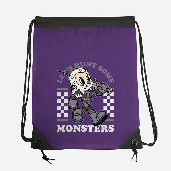 Game Mascot Wizard Hunter-None-Drawstring-Bag-Studio Mootant