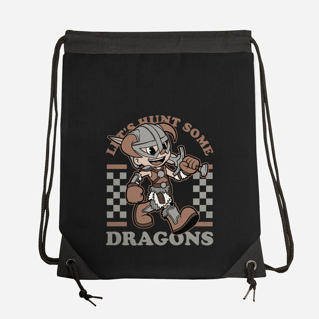 Game Mascot Dragon Hunter-None-Drawstring-Bag-Studio Mootant
