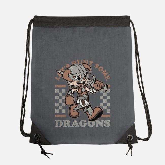 Game Mascot Dragon Hunter-None-Drawstring-Bag-Studio Mootant