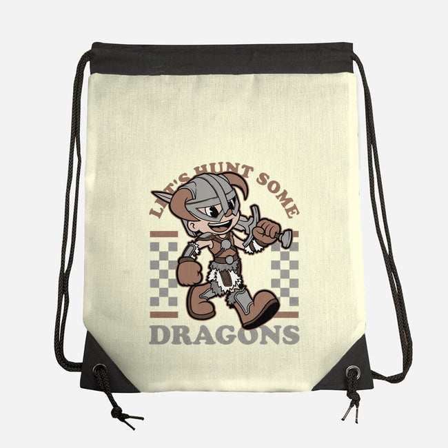 Game Mascot Dragon Hunter-None-Drawstring-Bag-Studio Mootant