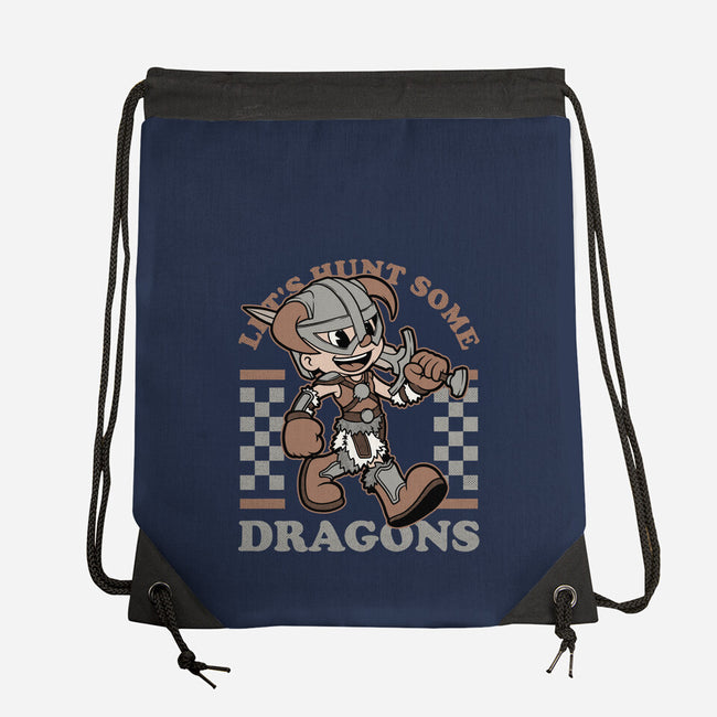 Game Mascot Dragon Hunter-None-Drawstring-Bag-Studio Mootant