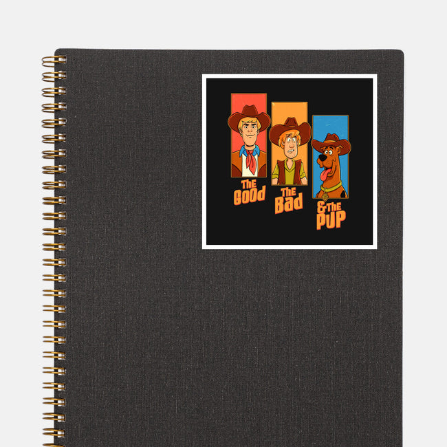 The Good The Bad And The Pup-None-Glossy-Sticker-P1yu5h