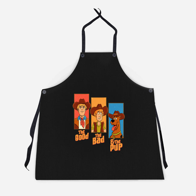 The Good The Bad And The Pup-Unisex-Kitchen-Apron-P1yu5h