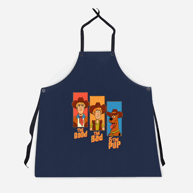 The Good The Bad And The Pup-Unisex-Kitchen-Apron-P1yu5h