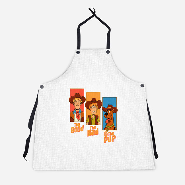The Good The Bad And The Pup-Unisex-Kitchen-Apron-P1yu5h