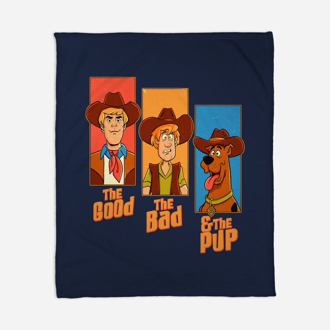 The Good The Bad And The Pup-None-Fleece-Blanket-P1yu5h