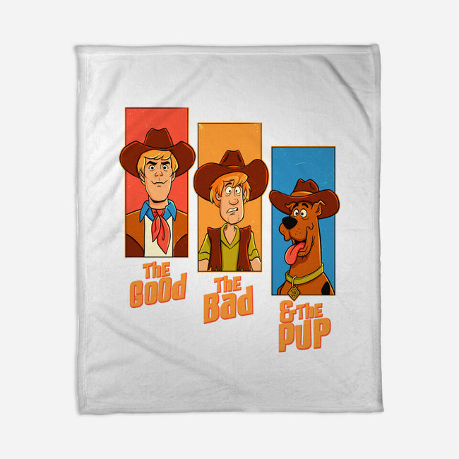 The Good The Bad And The Pup-None-Fleece-Blanket-P1yu5h