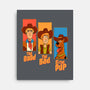 The Good The Bad And The Pup-None-Stretched-Canvas-P1yu5h