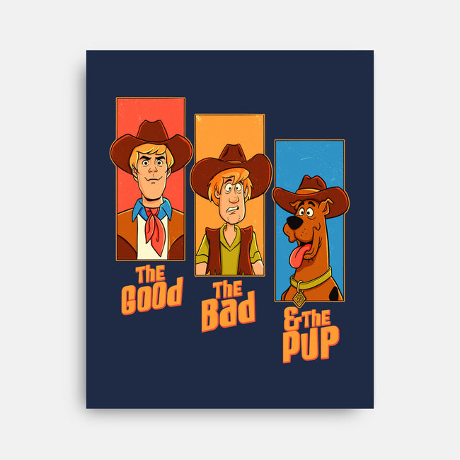 The Good The Bad And The Pup-None-Stretched-Canvas-P1yu5h
