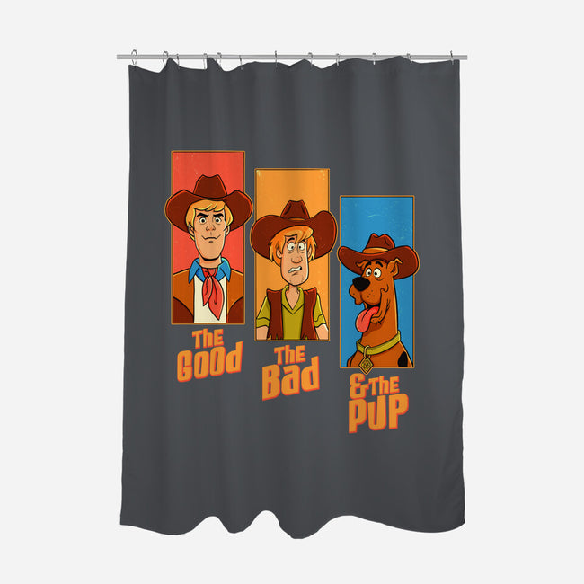 The Good The Bad And The Pup-None-Polyester-Shower Curtain-P1yu5h