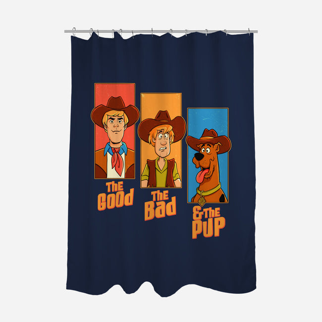 The Good The Bad And The Pup-None-Polyester-Shower Curtain-P1yu5h