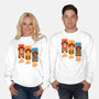 The Good The Bad And The Pup-Unisex-Crew Neck-Sweatshirt-P1yu5h