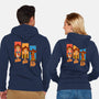 The Good The Bad And The Pup-Unisex-Zip-Up-Sweatshirt-P1yu5h