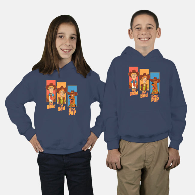 The Good The Bad And The Pup-Youth-Pullover-Sweatshirt-P1yu5h