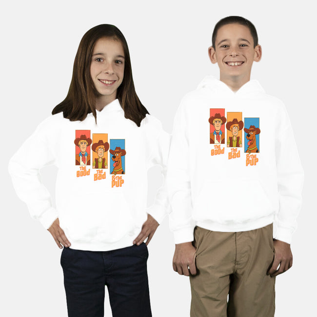 The Good The Bad And The Pup-Youth-Pullover-Sweatshirt-P1yu5h