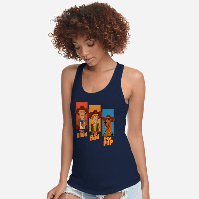The Good The Bad And The Pup-Womens-Racerback-Tank-P1yu5h