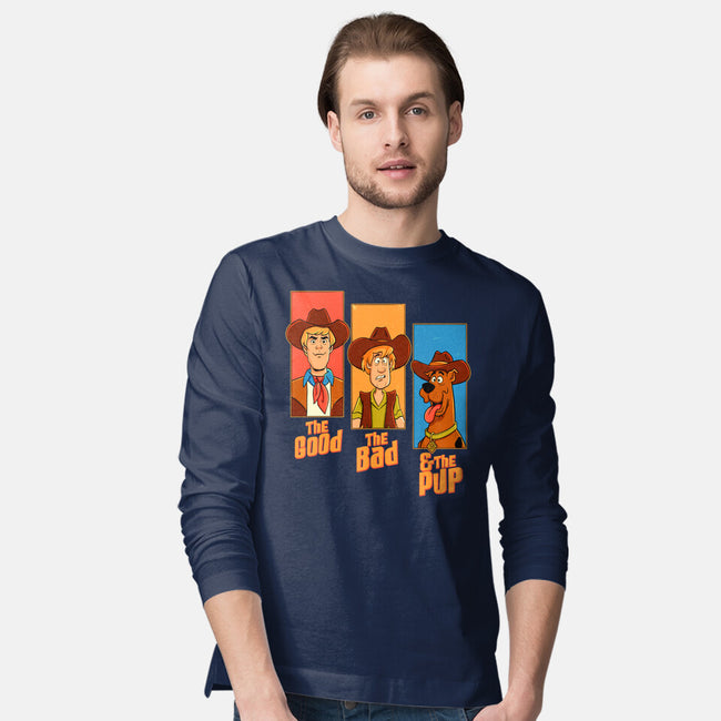 The Good The Bad And The Pup-Mens-Long Sleeved-Tee-P1yu5h