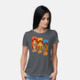 The Good The Bad And The Pup-Womens-Basic-Tee-P1yu5h