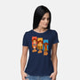 The Good The Bad And The Pup-Womens-Basic-Tee-P1yu5h