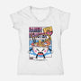 Ramen Manga Monster-Womens-V-Neck-Tee-Donnie