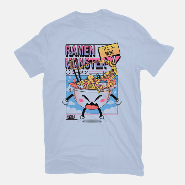 Ramen Manga Monster-Womens-Fitted-Tee-Donnie
