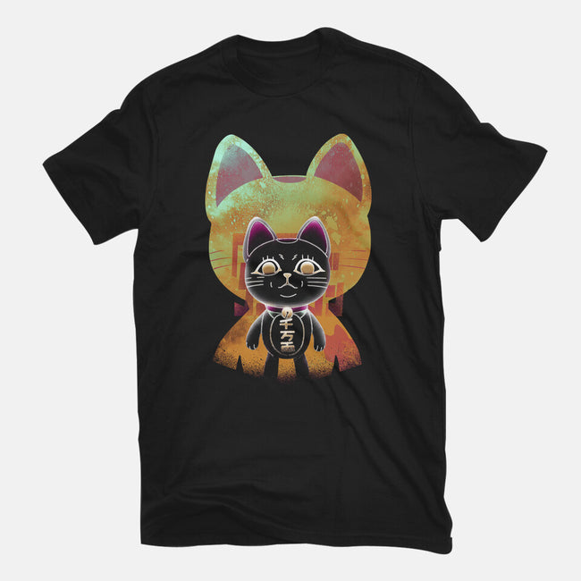 Negative Yokai Cat-Womens-Fitted-Tee-Donnie