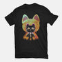 Negative Yokai Cat-Womens-Fitted-Tee-Donnie