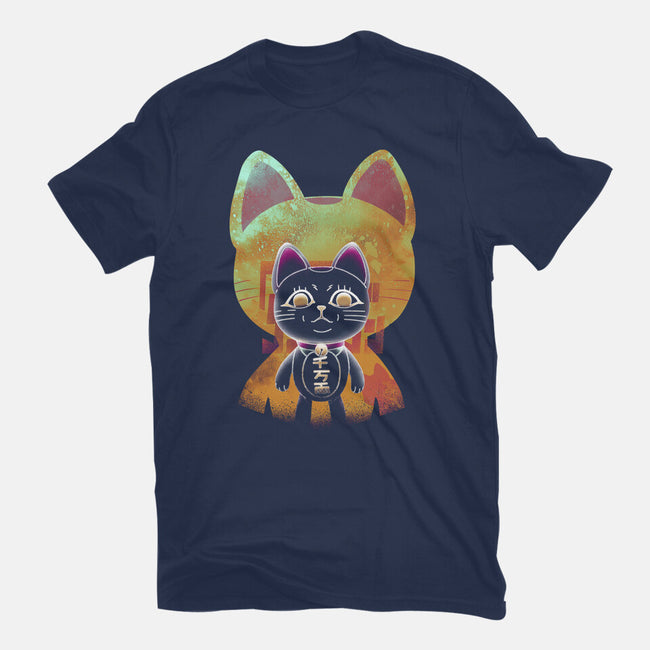 Negative Yokai Cat-Womens-Fitted-Tee-Donnie