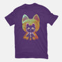 Negative Yokai Cat-Womens-Fitted-Tee-Donnie