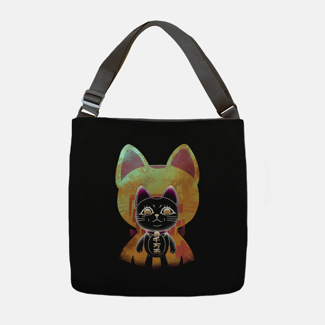 Negative Yokai Cat-None-Adjustable Tote-Bag-Donnie
