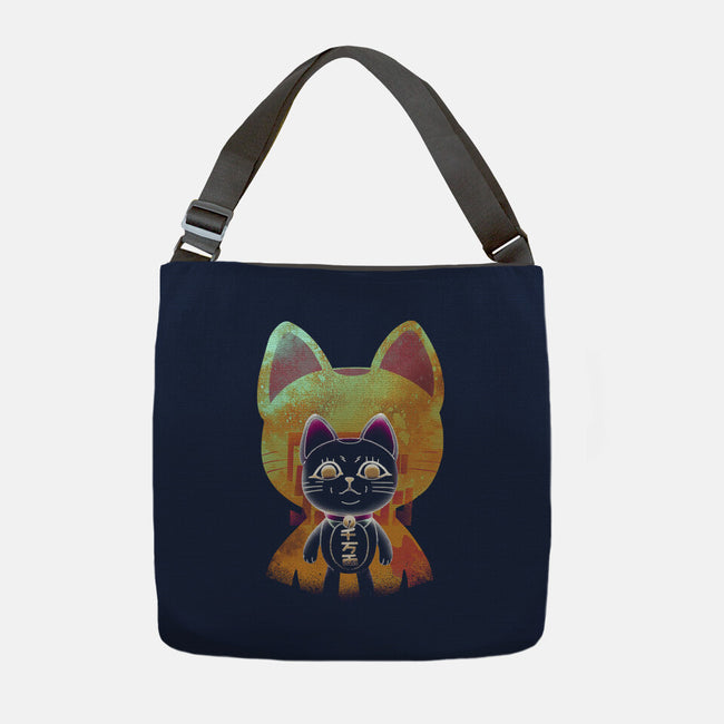 Negative Yokai Cat-None-Adjustable Tote-Bag-Donnie
