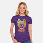 Negative Yokai Cat-Womens-Fitted-Tee-Donnie