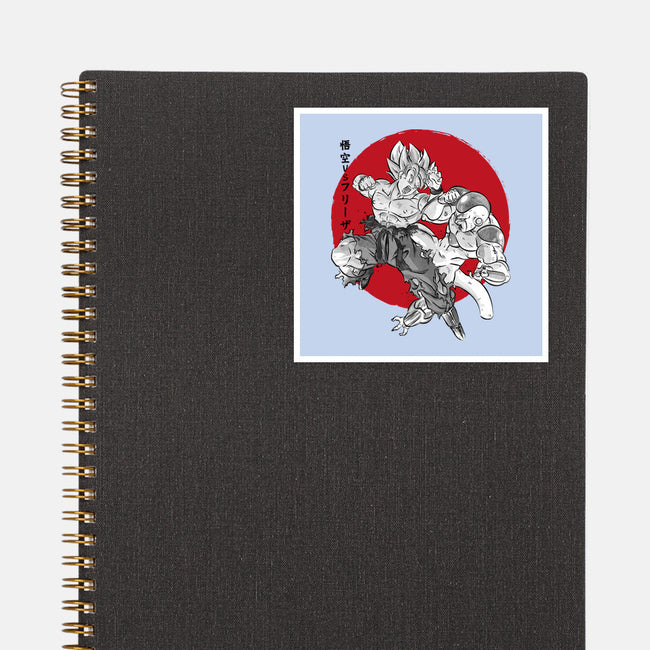 Super Saiyan Vs Fourth Form-None-Glossy-Sticker-DrMonekers