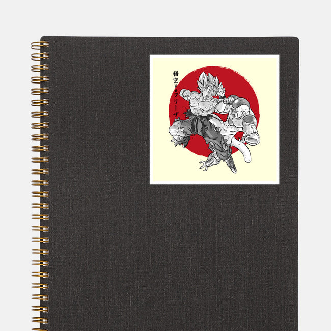 Super Saiyan Vs Fourth Form-None-Glossy-Sticker-DrMonekers