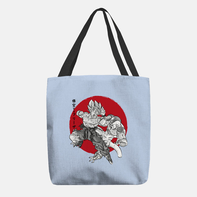 Super Saiyan Vs Fourth Form-None-Basic Tote-Bag-DrMonekers