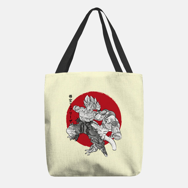 Super Saiyan Vs Fourth Form-None-Basic Tote-Bag-DrMonekers